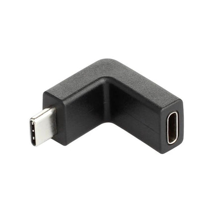 Type-C Adapter for Everyday Device Charging and Transfers - compact 90-degree USB-C right-angle extender for charging and data