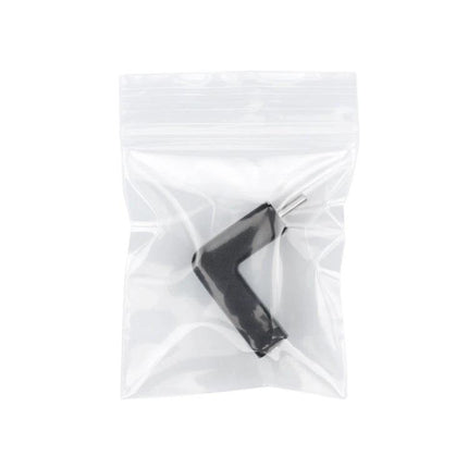 Type-C Adapter for Everyday Device Charging and Transfers — compact 90-degree USB-C adapter in clear resealable bag