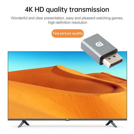 Mini DisplayPort Female to DisplayPort Male Adapter for Device Linking connecting laptop to 4K monitor for seamless video and audio transmission