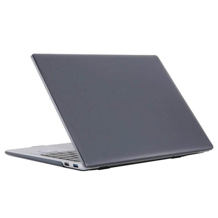 Shockproof Protective Case for Huawei MateBook 14 Inch slim grey hard-shell cover shown on a partially open laptop, lightweight shockproof protection