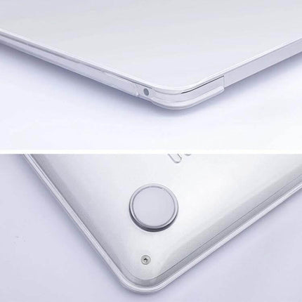 Protective Shockproof Case for Huawei MateBook X Pro Laptop slim transparent cover showing corner, ports access and rear rubber feet