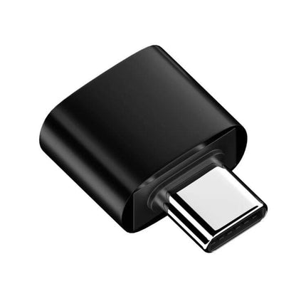USB 2.0 Female to Type-C Male Adapter for Charging and Data Transfer - compact aluminum alloy adapter for charging and file transfer