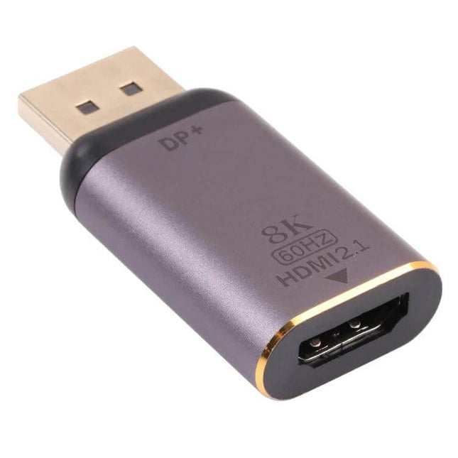 HDMI to DisplayPort Adapter for Computer Video Connections compact 8K60Hz HDMI 2.1 converter for laptop to monitor hookups
