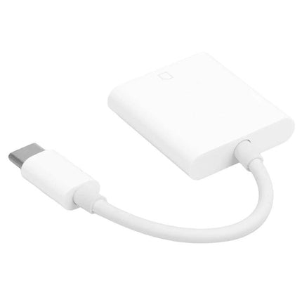 Type-C SD Card Adapter for Everyday Device File Transfers — compact white USB-C to SD reader for on-the-go photo and file copying