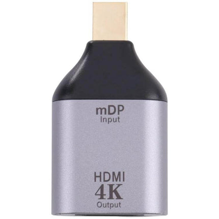 Portable HDMI to Mini DisplayPort Adapter for Device Connections - compact HDMI 4K to mDP input adapter for laptop, monitor, projector setups