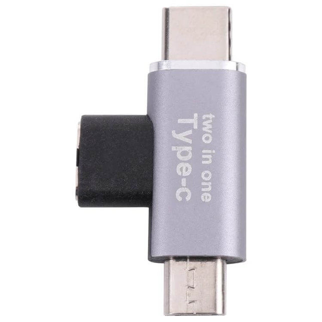 USB-C Converter with Micro USB Adapter for Device Connections, compact aluminum two-in-one Type-C to Micro USB connector