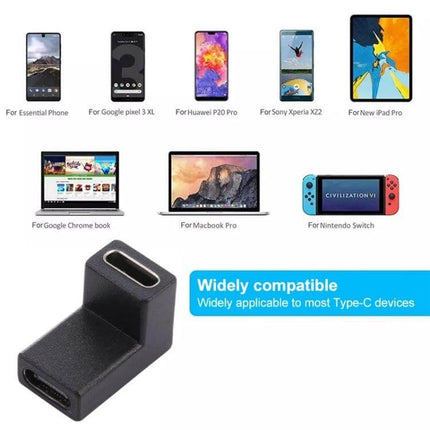 Aluminum USB-C to USB-C Adapter for Everyday Charging - compact aluminum adapter for charging phones, tablets, laptops
