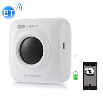 PAPERANG P1 Portable Printer for Travel Photo Printing - compact white Bluetooth mobile photo printer for on‑the‑go prints