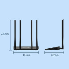 Enrutador inalámbrico de banda dual COMFAST CF-WR619AC V2 de 1200 Mbps