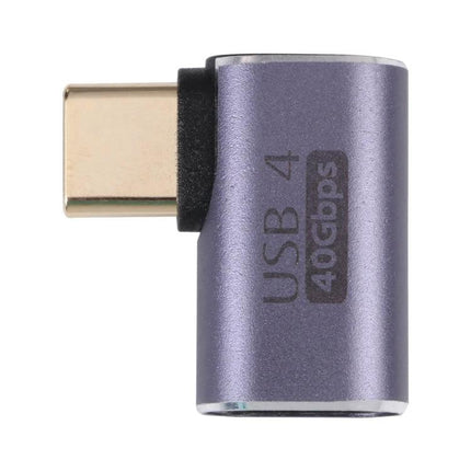USB-C Elbow Adapter for Everyday Device Connections at Home - compact right-angle USB4 40Gbps Type-C plug for laptops phones tablets