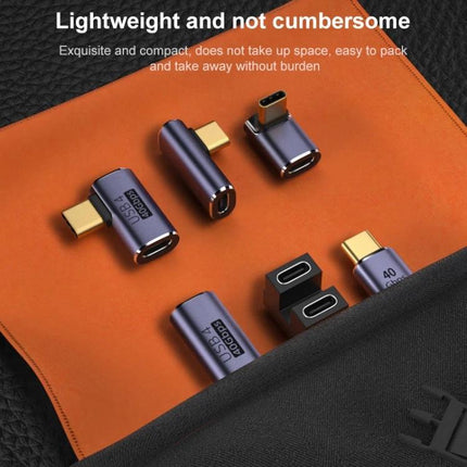 USB-C Elbow Adapter for Everyday Device Connections at Home - compact bent Type-C adapters for laptops, phones and tablets