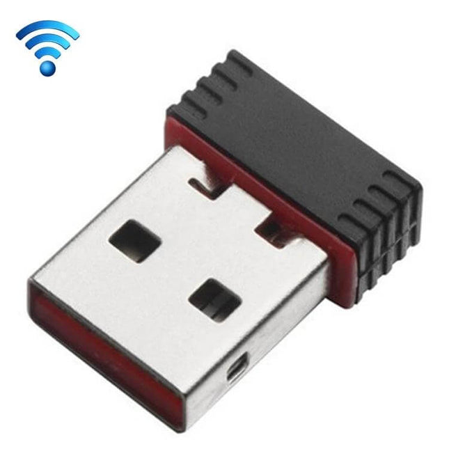 Compact USB WiFi Adapter for Easy Wireless Connectivity at Home - tiny USB WiFi dongle for desktops, laptops, home office and travel