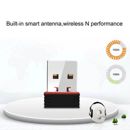 Compact USB WiFi Adapter for Easy Wireless Connectivity at Home - compact USB dongle with built-in antenna for home office and travel