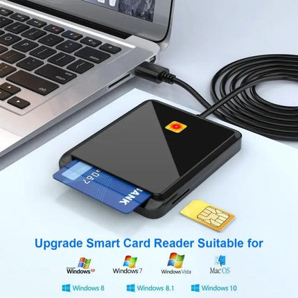 Rocketek 2-in-1 Smart Card Reader for SIM and ID Access