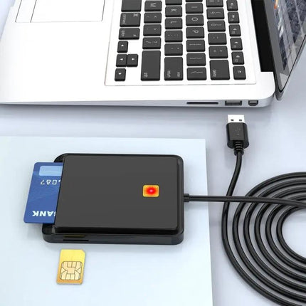 Rocketek 2-in-1 Smart Card Reader for SIM and ID Access