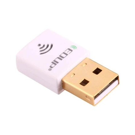EDUP Mini Dual-Band Wireless USB Adapter for Laptops and PCs compact white USB WiFi dongle for streaming and gaming, plug-and-play