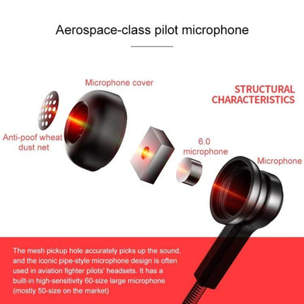YINDIAO Wired Gaming Headset With Comfort Ear Cushions showing aerospace-class microphone components and dust net