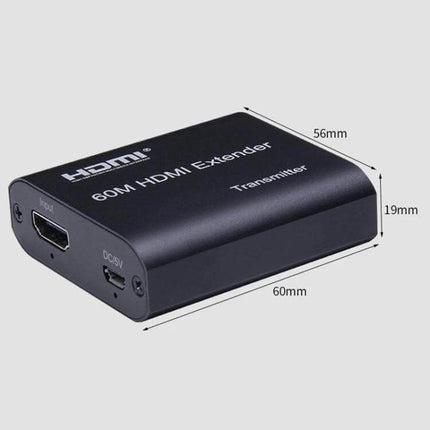 BOWU HDMI Extender for Network Cable Connections up to 60 Meters compact metal-shell transmitter for home theater and office 60M HDMI Extender