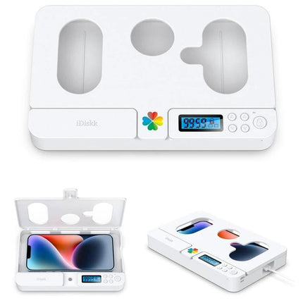 Self-Discipline Smart Phone Lock Timing Box in White - white timer lock for phones aiding focus during study or meetings