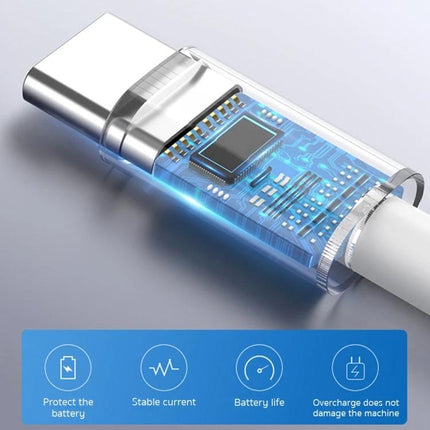 Versatile Type-C Adapter for Daily Phone Essentials and Charging - clear Type-C plug with visible chipset, fast charging and stable current features