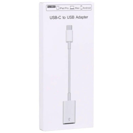 USB-C Adapter for Connecting Devices to Phones Daily - white USB-C to USB OTG adapter for keyboards, mice, and flash drives, plug-and-play