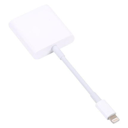 Adapter for Connecting USB Devices to Your Phone on the Go — white 8-pin plug-and-play USB adapter for file transfer and mobile keyboard use