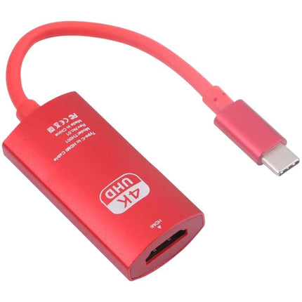 USB-C Adapter for Connecting Devices to HDTV in Daily Use - red USB-C to HDMI adapter for phone/tablet screen mirroring