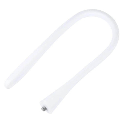 Versatile Flexible No-Drill Camera Bracket for Home Monitoring — white flexible alloy U-shaped mount for tabletop or wraparound camera positioning