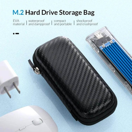 Orico Durable EVA Storage Bag for M.2 Hard Drive Protection compact shockproof case for M.2 SSDs, lightweight waterproof travel storage