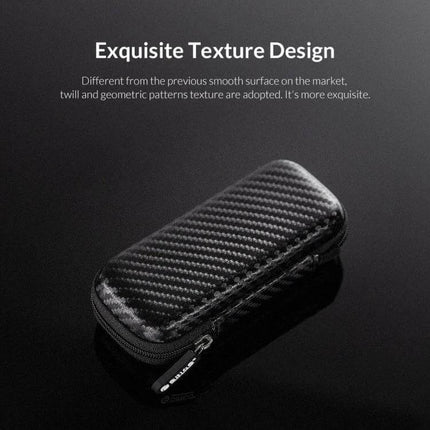 Orico Durable EVA Storage Bag for M.2 Hard Drive Protection with carbon-fiber texture, compact zippered case for safe transport