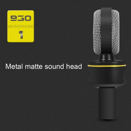 Mic for Daily Video Calls and Live Broadcasts at Home - condenser microphone with metal matte sound head for clear voice and reduced background noise