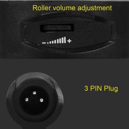 Mic for Daily Video Calls and Live Broadcasts at Home - condenser mic close-up showing roller volume adjustment and 3 PIN plug