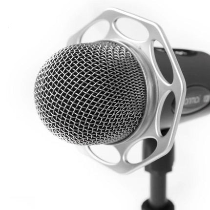 Microphone for Everyday Online Chats and Home Recording - close-up condenser mic on stand for clear voice and reduced background noise
