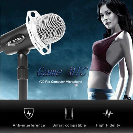Microphone for Everyday Online Chats and Home Recording - compact condenser for Zoom, Teams, streaming and home recording, anti-interference, high fidelity