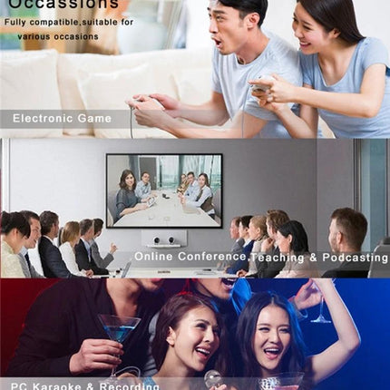 Microphone for Everyday Online Chats and Home Recording - condenser mic for Zoom, Teams, streaming, podcasting, and casual home recording