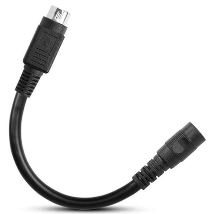 Short 4 Pin DIN to DC Power Adapter Cable, 15cm Length — compact 15cm cable with 4 pin DIN male to DC female connector for tight-space power connections