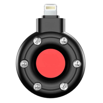Portable Infrared Scanner for Detecting Hidden Cameras in Hotels — compact 8‑pin plug IR detector for scanning hotel rooms and rentals