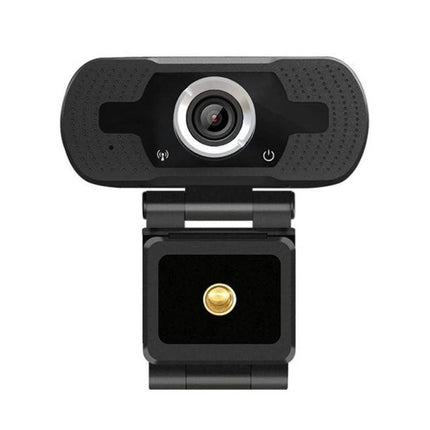 High-Definition Webcam with Built-in Microphone for Video Calls, 1080p USB webcam with adjustable light correction and clip mount