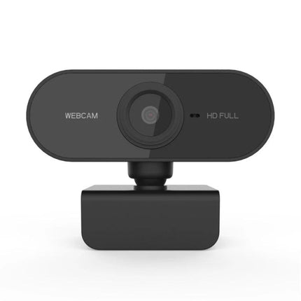 High-Definition USB Webcam with Microphone for Online Meetings - 1080p HD plug-and-play webcam with built-in mic for virtual meetings