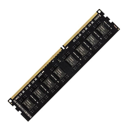 Vaseky 4GB DDR3 Desktop RAM Module for Computers shown diagonally on white background, black PCB memory stick