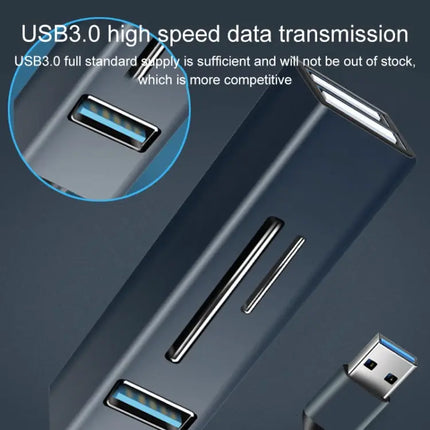 Multi-Functional USB 3.0 Hub for Connecting Peripherals and Memory Cards