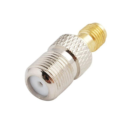 SMA Female to F Female Adapter for Antenna Cable Connections metal adapter connecting SMA and F cable ports