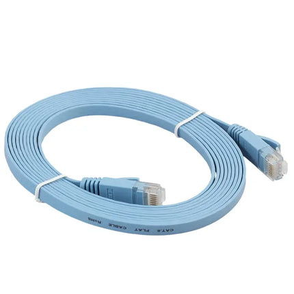 Flat Cat6 Ethernet Cable, 3 Meters, for Network Connections