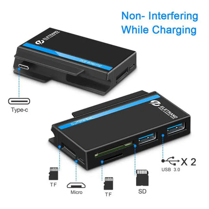 Rocketek USB Hub for Microsoft Surface Go with Card Slots
