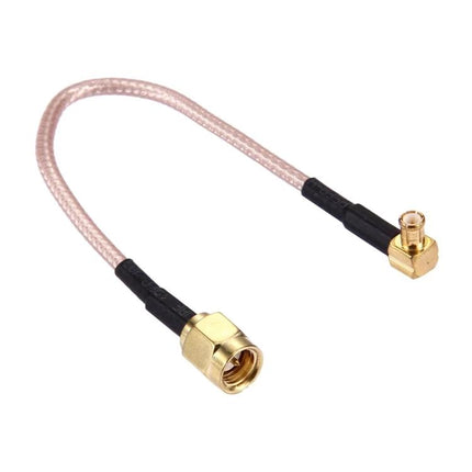 Flexible RF Cable for Wi-Fi Antenna Connections, 15cm Length – SMA male to MCX male 15cm flexible coax cable for tight Wi‑Fi antenna setups