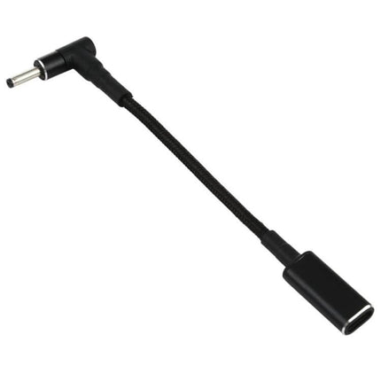Compact USB-C to 3.0mm Elbow Adapter Cable for Device Charging, right-angle cable with USB-C female input for tight spaces