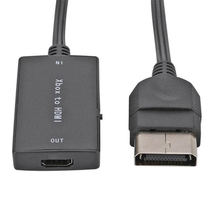 Digital HDMI Converter for Xbox to Modern TV Connections - black Xbox-to-HDMI adapter cable, supports 720p/1080p