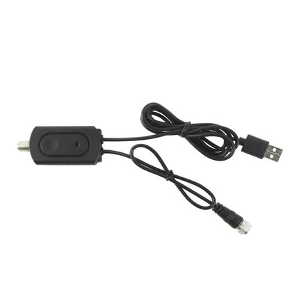 Indoor HDTV Antenna with Signal Amplifier for Local Channels USB-powered amplifier and coax connectors for indoor antenna reception