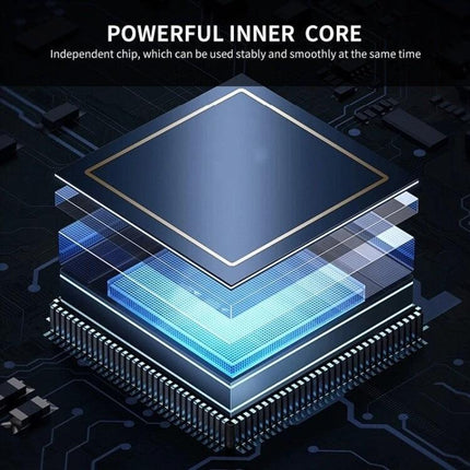 BYL 6-in-1 USB-C Multifunctional Docking Station for Connectivity showcasing a powerful inner chip core illustration