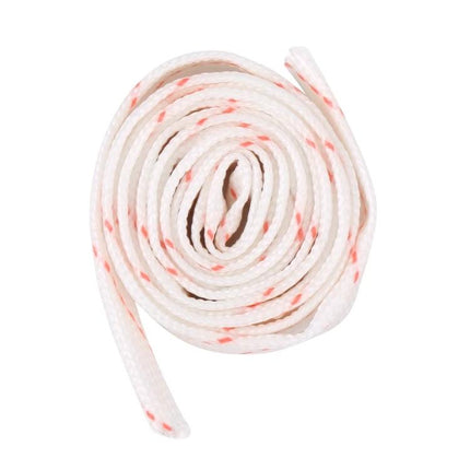 Flexible Insulating Pipe for Electrical Wiring, 6mm x 90cm - white glass fiber PVC sleeving rolled for motor and appliance wire protection